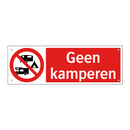 Geen kamperen