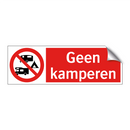 Geen kamperen