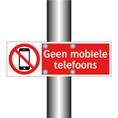 Geen mobiele telefoons