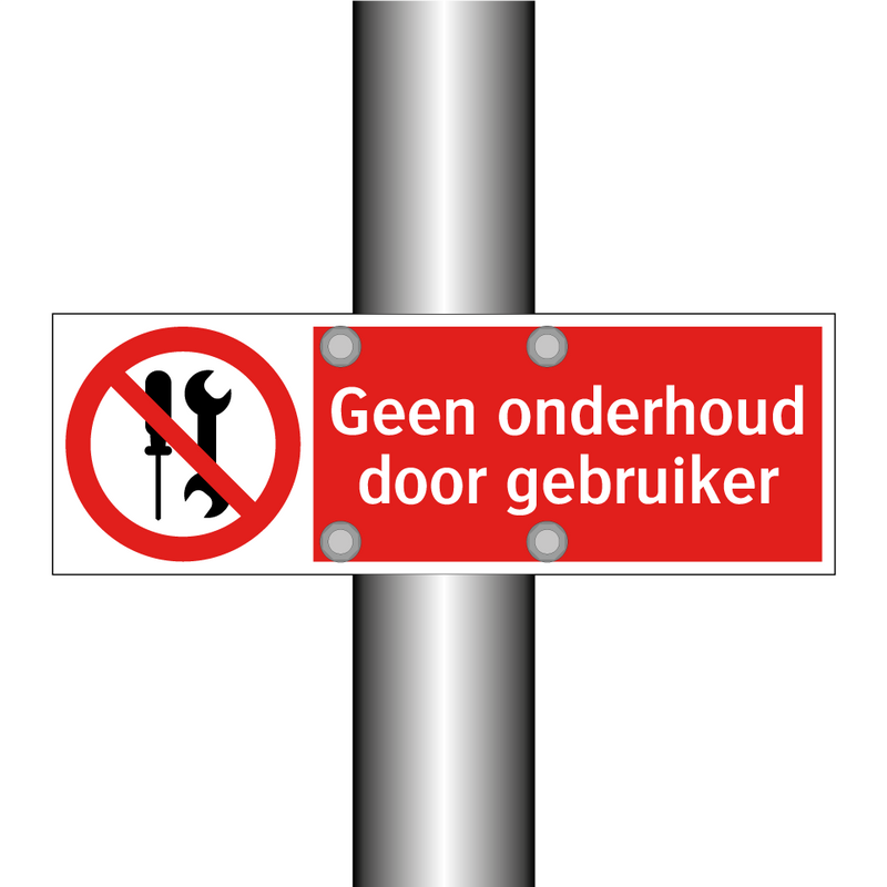 Geen onderhoud door gebruiker