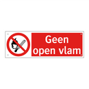Geen open vlam
