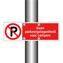 Geen parkeergelegenheid voor campers