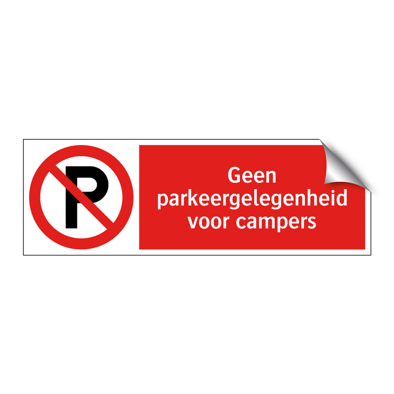 Geen parkeergelegenheid voor campers