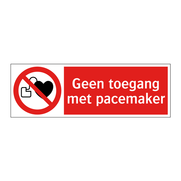 Geen toegang met pacemaker