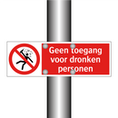 Geen toegang voor dronken personen