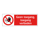 Geen toegang, toegang verboden