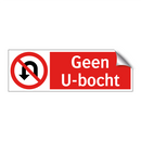 Geen U-bocht