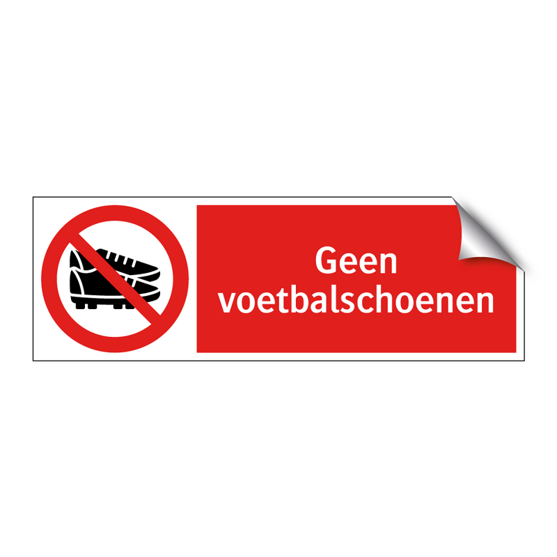Geen voetbalschoenen