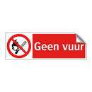 Geen vuur