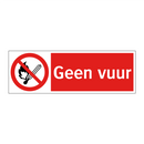 Geen vuur