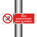 Geen wateractiviteit door te trekken