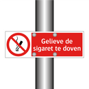Gelieve de sigaret te doven