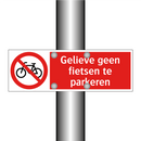 Gelieve geen fietsen te parkeren
