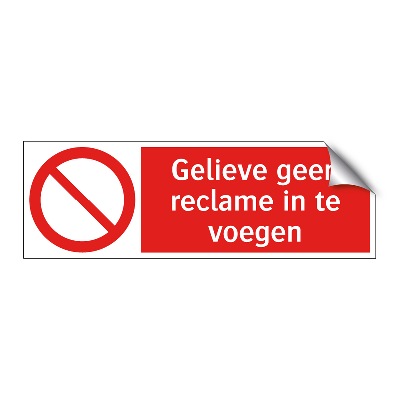Gelieve geen reclame in te voegen