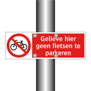 Gelieve hier geen fietsen te parkeren