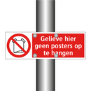 Gelieve hier geen posters op te hangen