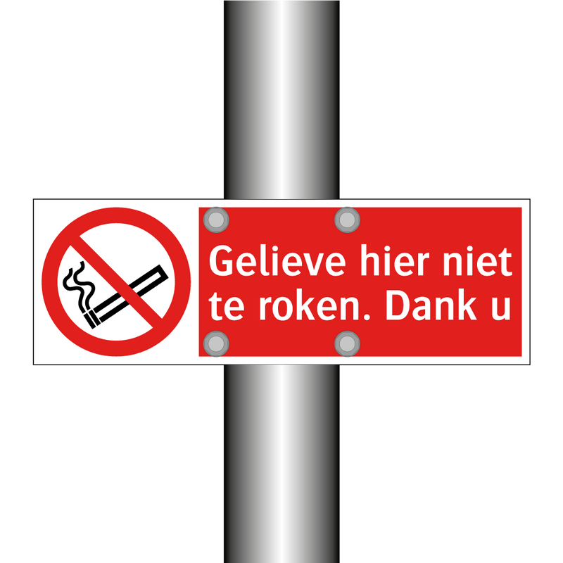 Gelieve hier niet te roken. Dank u