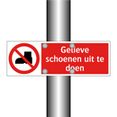 Gelieve schoenen uit te doen