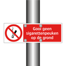 Gooi geen sigarettenpeuken op de grond