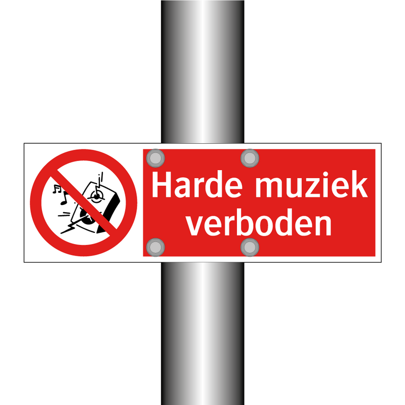 Harde muziek verboden