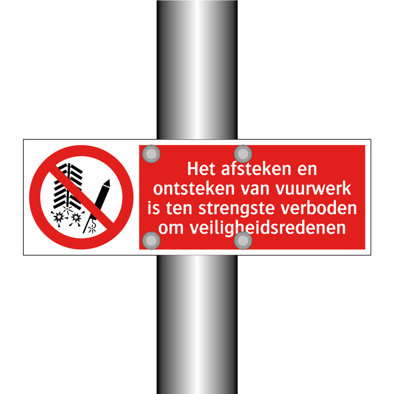 Het afsteken en ontsteken van vuurwerk is ten strengste verboden om veiligheidsredenen
