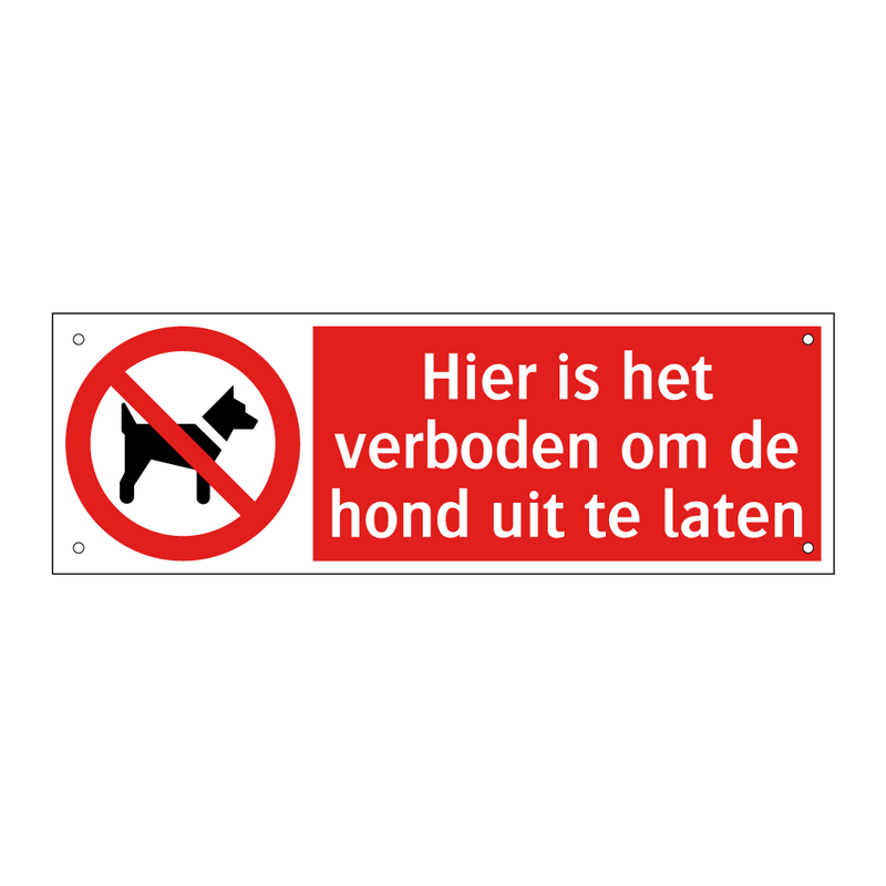 Hier is het verboden om de hond uit te laten