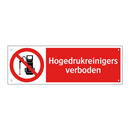 Hogedrukreinigers verboden