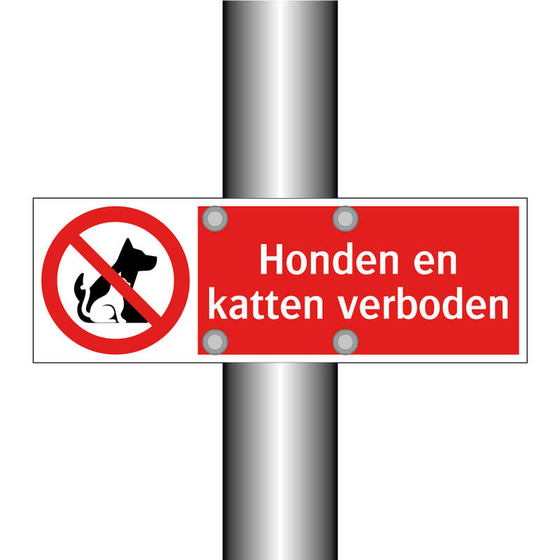 Honden en katten verboden