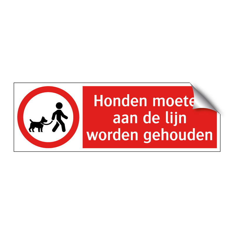 Honden moeten aan de lijn worden gehouden