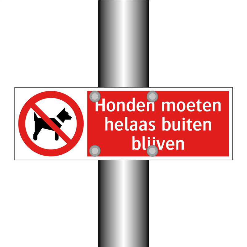 Honden moeten helaas buiten blijven