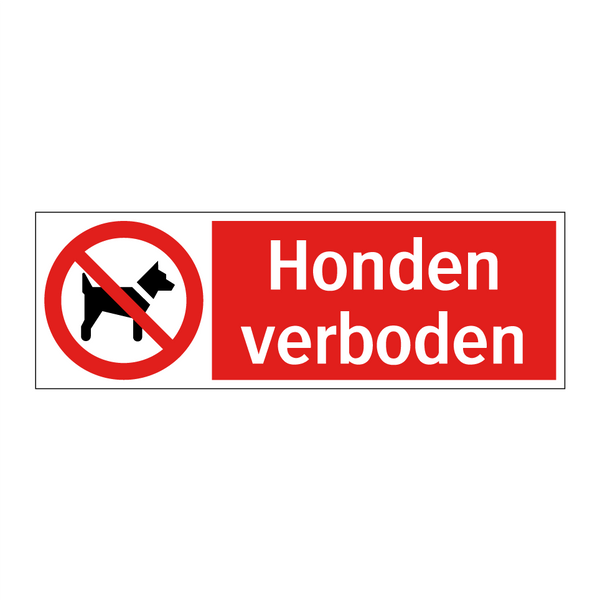Honden verboden