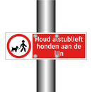 Houd alstublieft honden aan de lijn