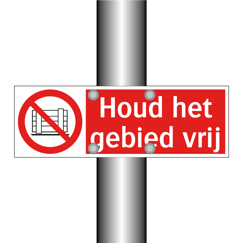Houd het gebied vrij