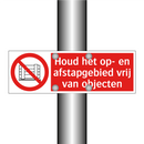 Houd het op- en afstapgebied vrij van objecten