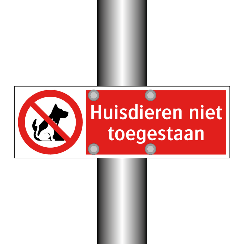 Huisdieren niet toegestaan