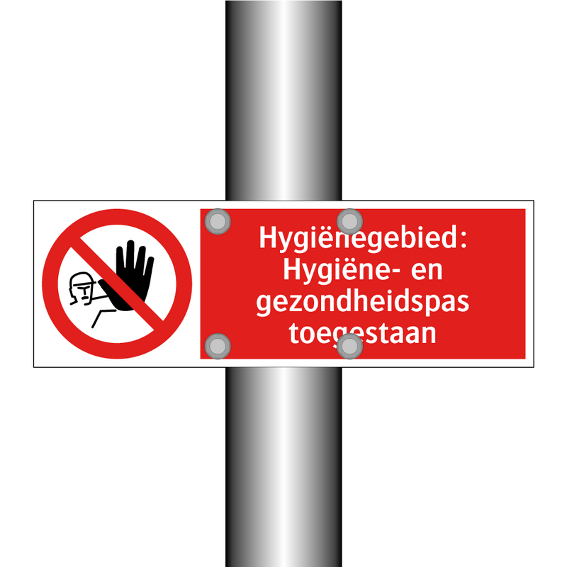 Hygiënegebied: Hygiëne- en gezondheidspas toegestaan