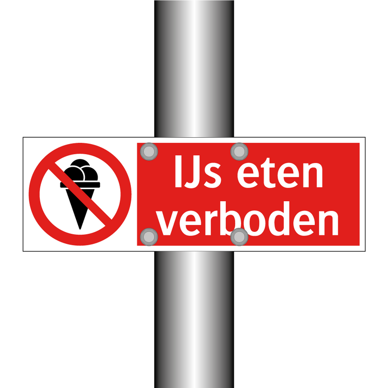 IJs eten verboden
