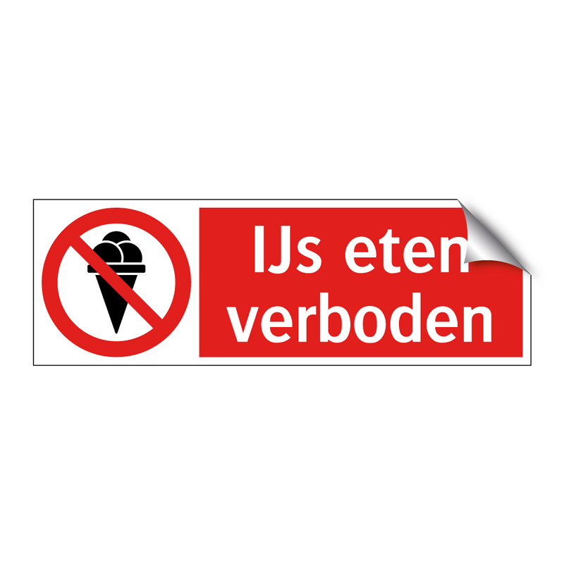 IJs eten verboden