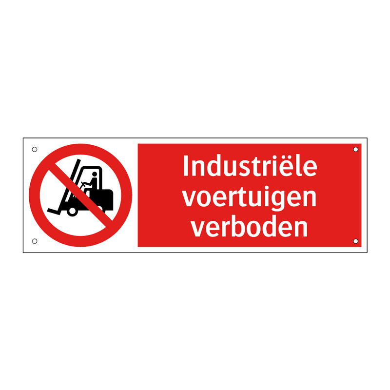 Industriële voertuigen verboden