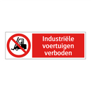 Industriële voertuigen verboden