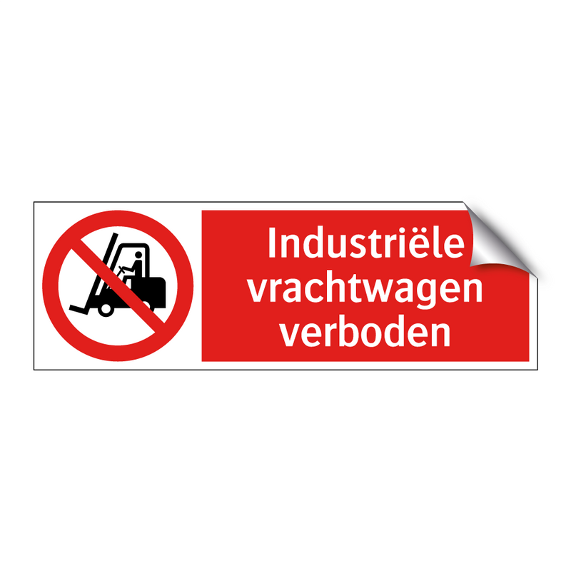 Industriële vrachtwagen verboden