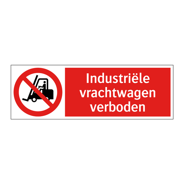 Industriële vrachtwagen verboden