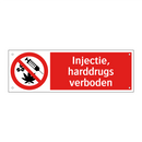 Injectie, harddrugs verboden