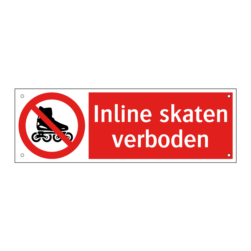 Inline skaten verboden