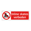 Inline skates verboden