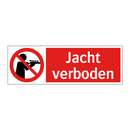 Jacht verboden