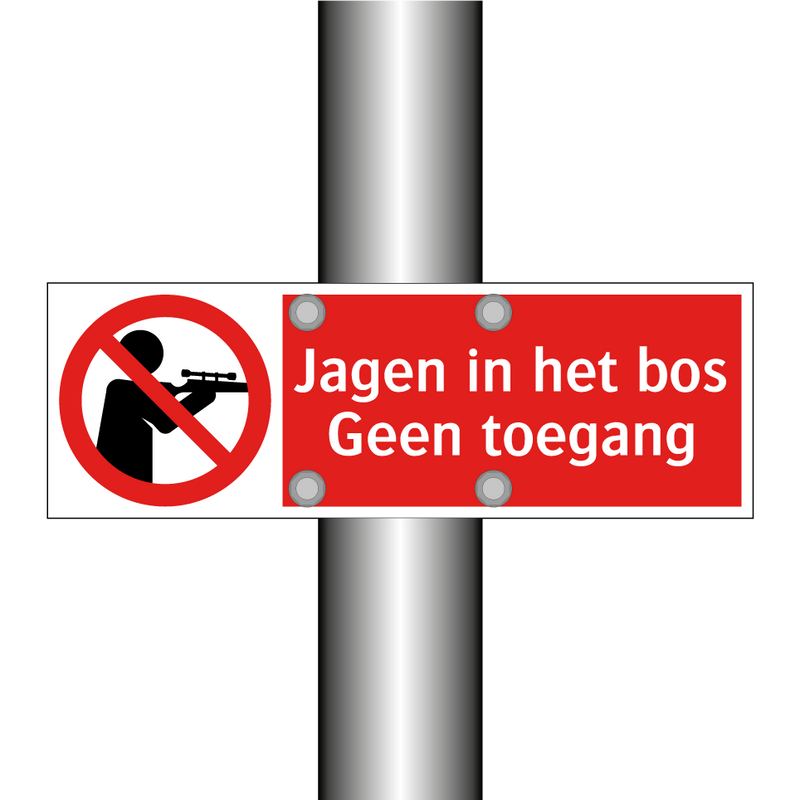 Jagen in het bos - Geen toegang