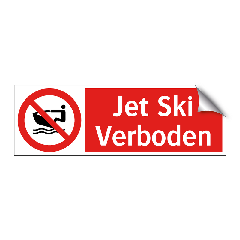 Jet Ski Verboden