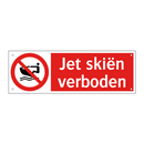Jet skiën verboden