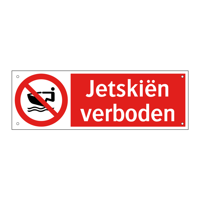 Jetskiën verboden